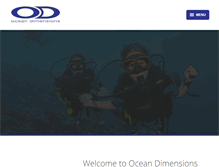 Tablet Screenshot of oceandimensions.com